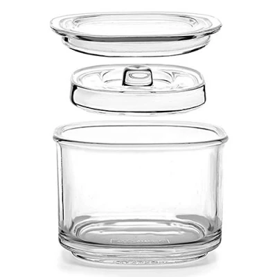 Imagen de TAMUME 850ml Jarra Fermentacion de Vidrio con Tapa, Tarro Almacenamiento Alimentos para Elaborar Kimchi, Chucrut, Encurtidos y Vegetales