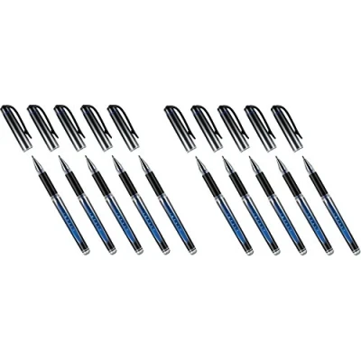 Imagen de Faber Castell Bolígrafo de Gel Uni Ball Impact UM 153S, Azul, 10 Unidades