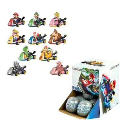 Imagen de Bizak 30697936 Mario Kart Racers Vehículos Retroficción Juguete, Capsula Sorpresa, Diferentes Modelos para Coleccionar