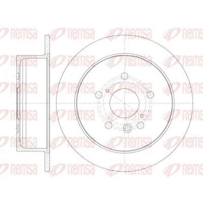 Imagen de REMSA 6911.00 Disco de freno Eje trasero 288, 288 10 5 macizo LEXUS: RX II