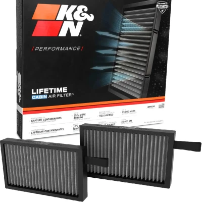 Imagen de K&amp;N Filters VF3023 Filtro de habitáculo Filto larga duración 241 30 cuadrada TESLA: Model 3, Y