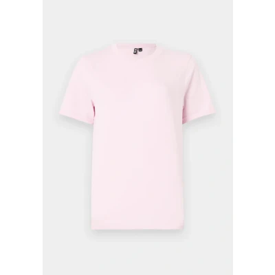 Imagen de Pieces Pcria FOLD UP Solid TEE Camiseta básica, Mujer, Talla: XS, Roseate spoonbill