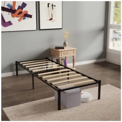 Imagen de Dreamzie Somier 90x200 cm para Cama con Patas Láminas Madera y Estructura de Tubos Acero Altura 41 Base Resistente Montaje Sencillo