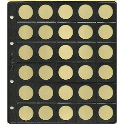 Imagen de PARDO 75300 Pack de 25 fundas monedas plástico con base, 30 alojamientos