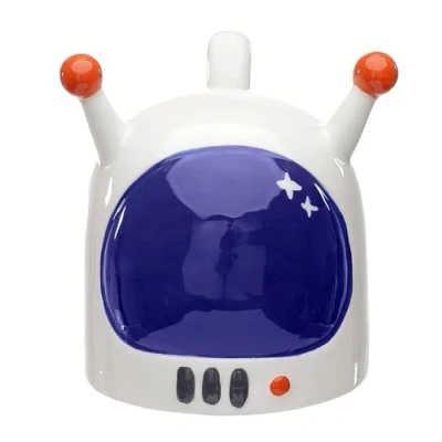 Imagen de Puckator Mug Retournable Tête en Bas Space Cadet Astronaute Homme de l&#039;Espace Tazas Desayuno, Multicolor, único