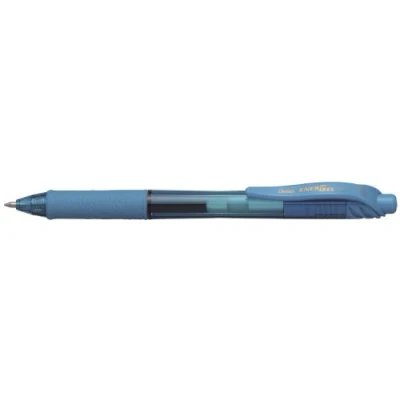 Imagen de Pentel Bolígrafo Energel retráctil con punta de bola. Escritura en color naranja