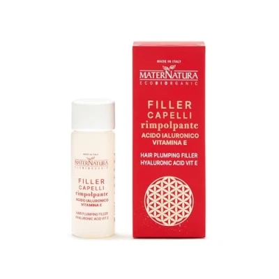 Imagen de Maternatura, Relleno Capilar Voluminizador con Ácido Hialurónico y Vitamina E, Acabado Rellenador, Antifrizz Brillante, Made in Italy 50 ml