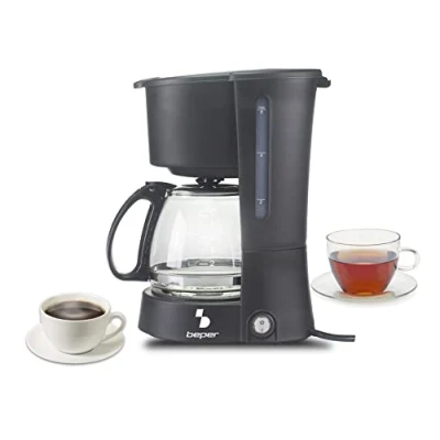 Imagen de BEPER Cafetera Americana BC.060 Color Negro, 6 Tazas, de Goteo