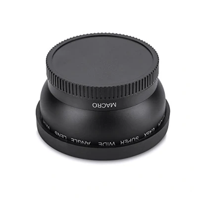 Imagen de EBTOOLS para Lente Gran Angular Canon 18 55mm Nikon Lentes 52mm 0.45X Macro Angular, Convertidor Cáma