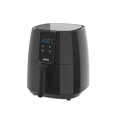 Imagen de Jocca Freidora de Aire Caliente 3,8L Sin Aceite Air Fryer Cocina Sana/Saludable 1450W Potencia, Temporizador 60 min (Negro) Pantalla LED Libre BPA