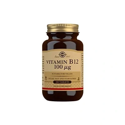 Imagen de Solgar Vitamina B12 µg Comprimidos Envase De, Multicolor, One size, Vanilla, 100 Unidad