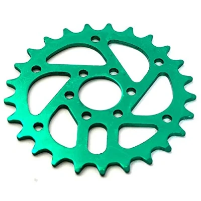 Imagen de KHEbikes KHE Plato para bicicleta BMX (25 dientes, anodizado, CNC, 78 g), color verde