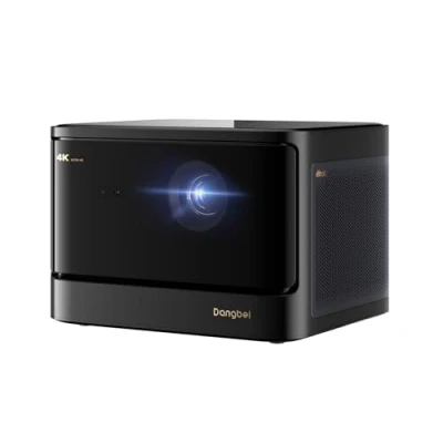 Imagen de Proyector 4K Dangbei DBOX02, 2450 ISO lúmenes, de Cine en casa con GTV Netflix, BLU Ray 3D 200 Pulgadas WLAN y Bluetooth, 2x12 W DTS:X, Dolby Digital Plus, HDR10+, Autofoco