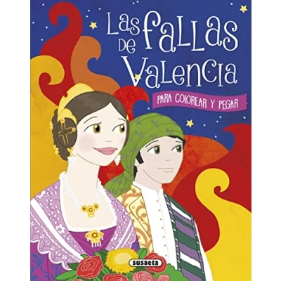 Imagen de Las fallas de Valencia para colorear y pegar