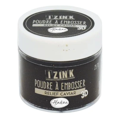 Imagen de Aladine 10182 polvo para repujado 25 ml negro Caviar