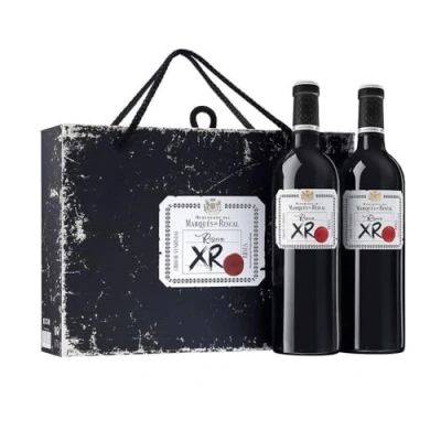 Imagen de XR Reserva de Marqués Riscal Vino tinto Denominación Origen Calificada Rioja, Variedad Tempranillo, 24 meses en barrica, Estuche 2 botellas 750 ml