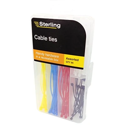 Imagen de Sterling 702304 Bridas para Cables, Transparente, 95 pieces, Set