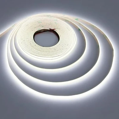 Imagen de TOPAI 5V Tira LED COB 6000K Estrecho 5mm Ancho, Luz 5M Blanco Frio 400LED/M CRI&gt;93 Adhesivas Flexible Cortable IP20 Non Impermeable para cocina dormitorio iluminación DIY