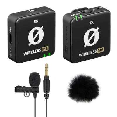 Imagen de Rode Wireless ME Sistema de micrófono inalámbrico + lavalier GO negro protector pelo Keepdrum