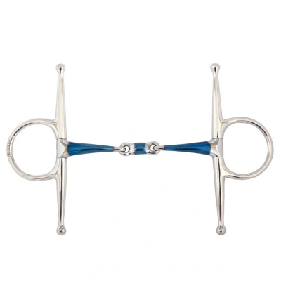 Imagen de BR Double Jointed Full Cheek Snaffle Sweet Iron 14 mm
