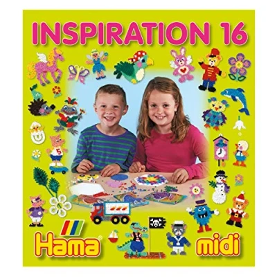 Imagen de Hama 399 16 Kreativität Folleto Inspiración nº para Cuentas de Planchar Midi, Multicolor, 20.2 cm (399 16)