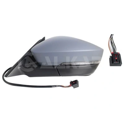 Imagen de Espejo retrovisor Alkar 9039693 izquierda imprimado eléctrico calefactable, convexo para vehíc. con volante a la