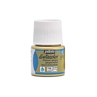 Imagen de Pébéo Pintura Especial para Tejidos, Oro Iridiscente, 45 ml (Paquete de 1)