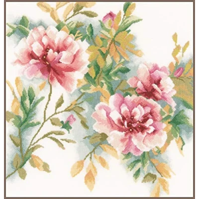 Imagen de LANARTE Kit de Punto Cruz, Cotton, Colores Variados, ca. 40 x cm / 16&quot;