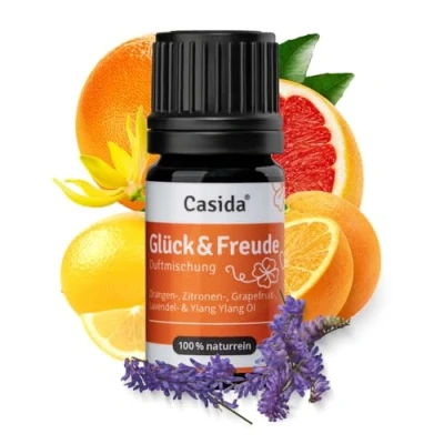 Imagen de Casida® aroma de felicidad &quot;Glück &amp; Freude&quot; mezclas aceites esenciales efecto blanqueante estado ánimo calidad farmacias 5 ml