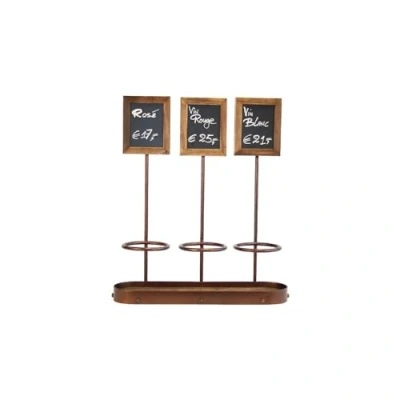 Imagen de SECURIT WB WR 3 Tabla de tiza triple para botella, 45 x 38 10 cm, multicolor