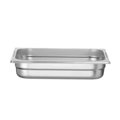 Imagen de HENDI Recipiente GN 1/2, con sólo fondo perforado, contenedor GN, apilable, bordes lisos, resistente a temperaturas de 40 300C, 4L, altura: 65mm, acero inoxidable 18/10