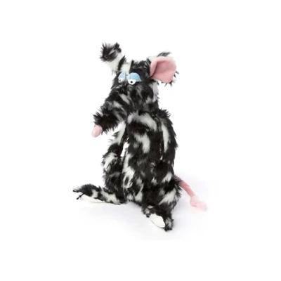 Imagen de Sigikid 39609 Schiggi Miggi BeastsTown Rata para niñas, niños y Adultos, Juguete de Peluche Recomendado a Partir 3 años, Negro/Blanco/Rata
