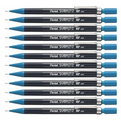 Imagen de Pentel Sharplet 2 A127 0.7mm Mechanical Pencil (Bulk Pack) 12 unidades Azul