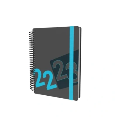 Imagen de Collins Delta agenda académica 2022 23 de mitad año, vista semanal, tamaño A6, color azul (FP63M.60 2223), para estudiantes con agenda, notas y horarios