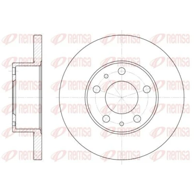 Imagen de REMSA 6473.00 Disco de freno Eje delantero 280, 280 18 5 macizo FIAT: Ducato III Furgón, Camión plataforma / Chasis