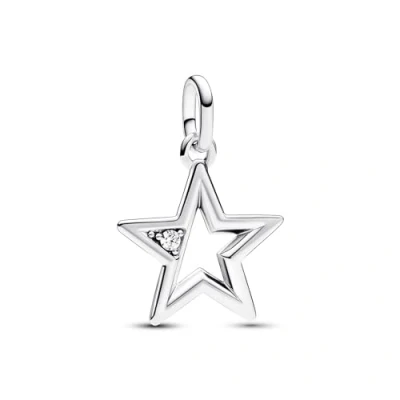 Imagen de PANDORA ME Medallón con diseño de estrella plata ley circonitas cúbicas transparentes