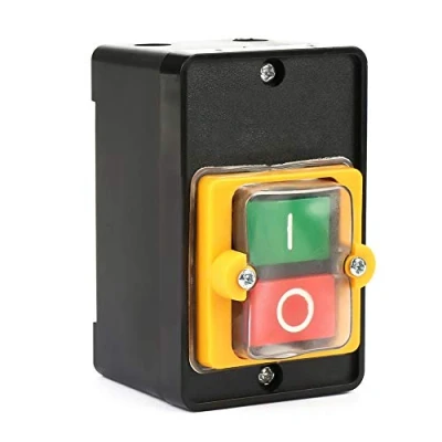 Imagen de AC220V/380V 10A KA0 10KH Interruptor con botón pulsador ENCENDIDO/APAGADO impermeable autobloqueo