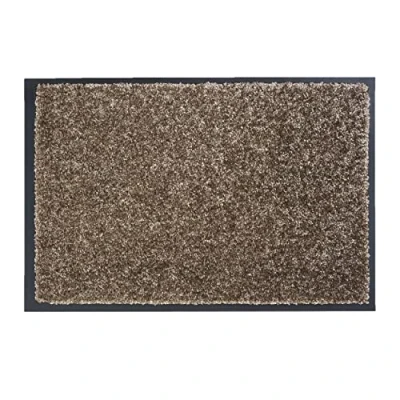 Imagen de ASTRA Felpudo Antideslizante Perla para Interiores Alfombra de Entrada (Topo, 40x60cm)