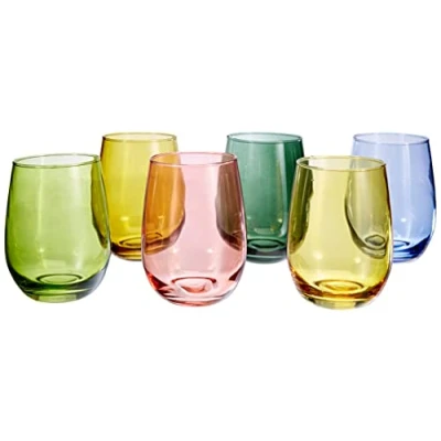 Imagen de Tognana Tulip, 6 vasos cc400, cristal, multicolor