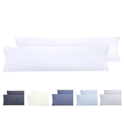 Imagen de Todocama Juego de 2 Fundas Almohada, Microfibra Extra Suave, hipoalergénicas. 150x40 cm Blanco