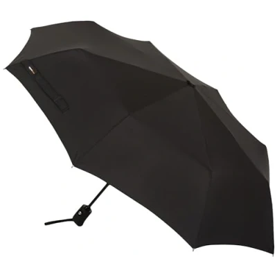 Imagen de Amazon Basics Octogonal Paraguas de viaje automático (diámetro 98 cm), color negro