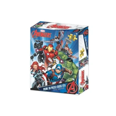 Imagen de Prime 3D RD RS263089 Does Not Apply Puzzle lenticular Marvel Vengadores Personajes 200 Piezas, Multicolor, único (33032)