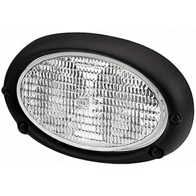 Imagen de HELLA Halógena Faro de trabajo Oval 100 12V Montaje/Conexión roscada Fijación cuatro puntos Iluminación campo cercano Conector: AMP 1GA 996 161 681