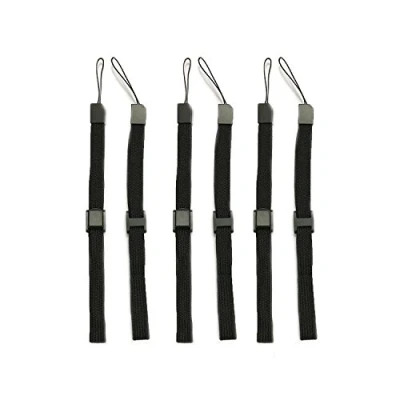 Imagen de Perfect Part Muñequera de mano para cámaras Sony PSP 1000 2000 3000 Go PS Vita, PS3 Move, DS Lite DSi XL 2DS 3DS Wii Remote U, reproductores música MP3 (6 unidades, negro), Negro
