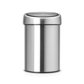 Imagen de Brabantia Touch Bin cubo de basura, 3 litros, interior plástico extraíble, acero brillante