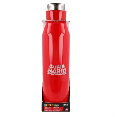 Imagen de Botella reutilizable térmica de acero inoxidable 580 ml Super Mario