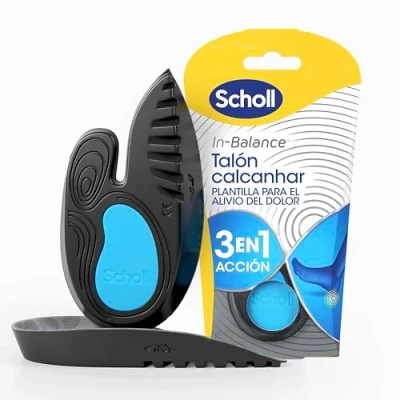 Imagen de Scholl In Balance, Plantillas Biomecánicas unisex para el Alivio del Dolor de Talón y Tobillo, Calma Previene Dolor, Pack 2 Plantillas, Talla M (40 42,5)