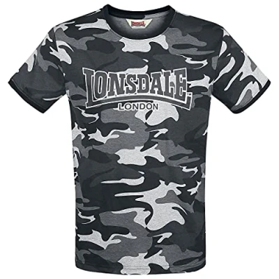 Imagen de Lonsdale Camiseta estampada, Hombre, Talla: Medium, Camo grey