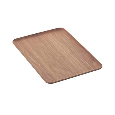 Imagen de Point Virgule Bandeja rectangular decorativa para cocina, color nogal, 39 x 27 cm