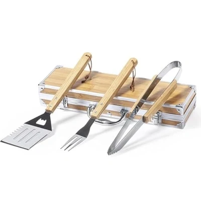 Imagen de Regalo Personalizado: Set de Barbacoa Grabado con el Texto Que tú Quieras